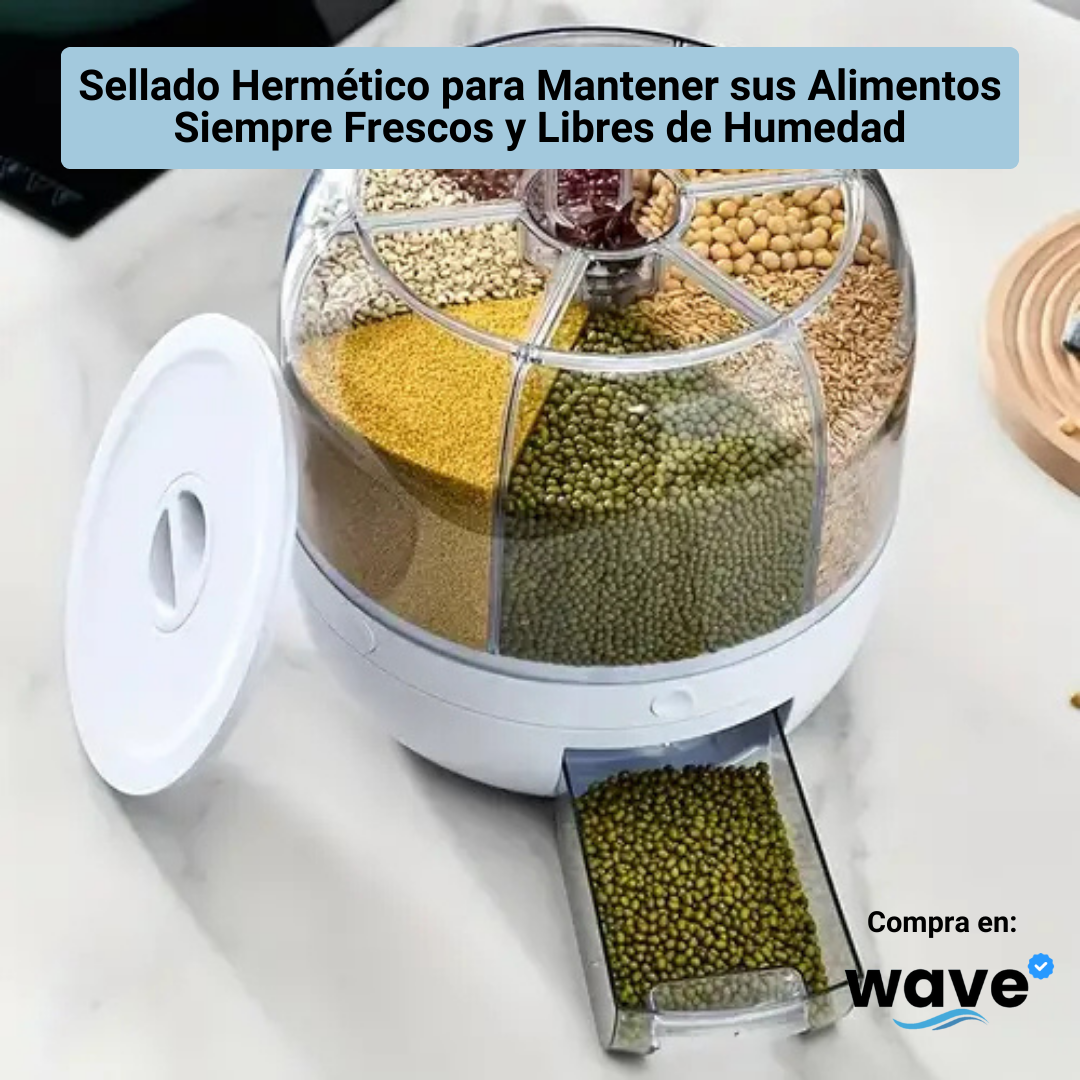 Dispensador de Granos Giratorio 360º Wave™