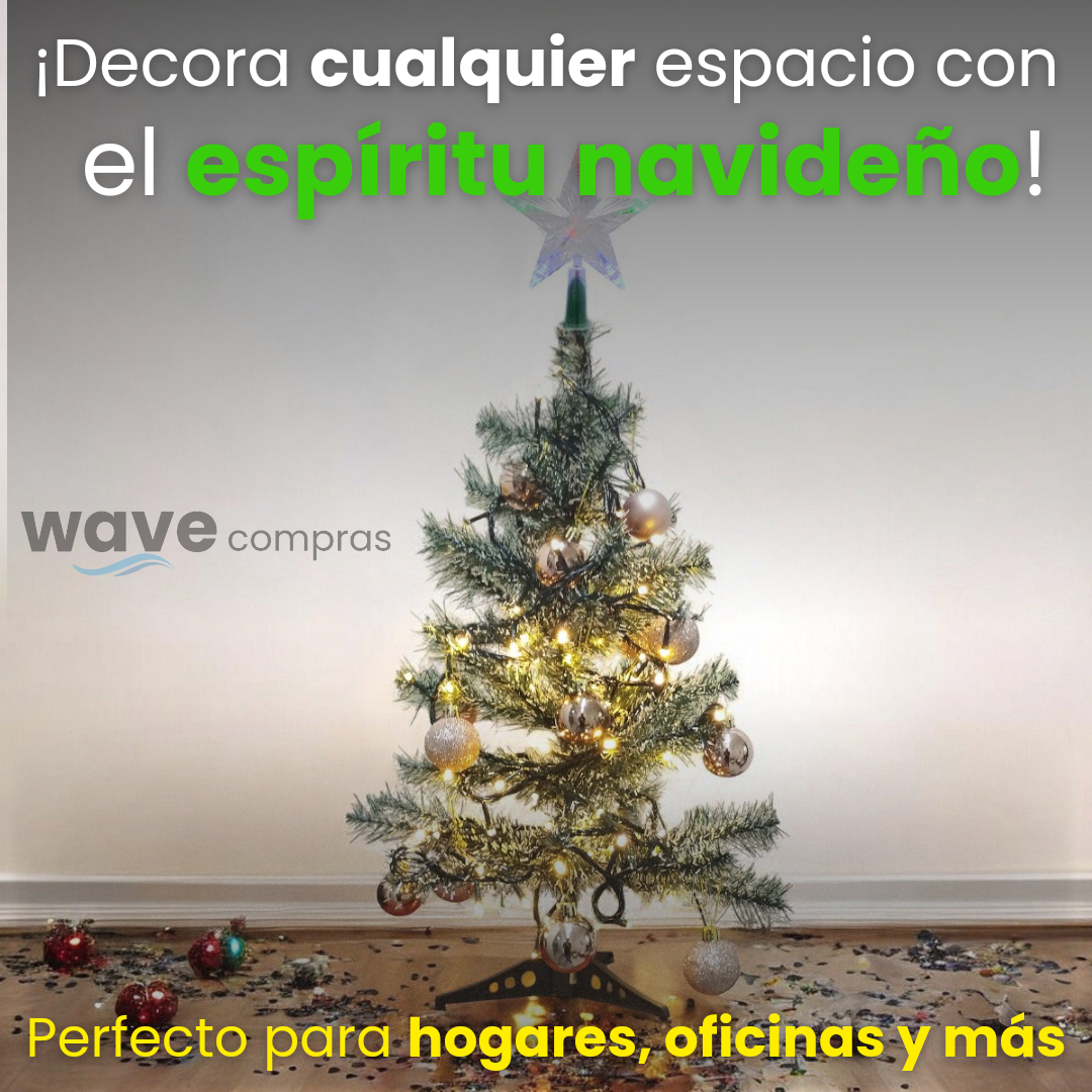 Árbol Navidad Nevado 90cm Combo (Envío Gratis + Pago al Recibir)